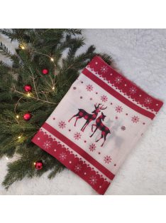   Karácsonyi ajándékdoboz, ajándékbox szarvasos asztali futóval 10.