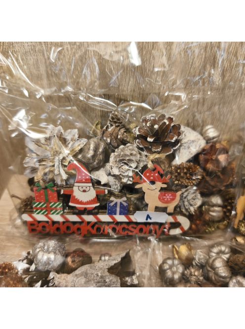 Vegyes szárított termés csomag 90 gr /csomag ajándék Boldog karácsonyt felirattal 