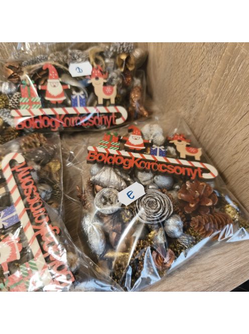 Vegyes szárított termés csomag 90 gr /csomag ajándék Boldog karácsonyt felirattal 