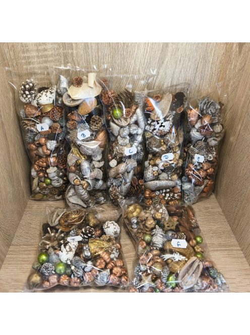 Vegyes terméscsomag 100gr metál és havas  szárított termésekkel