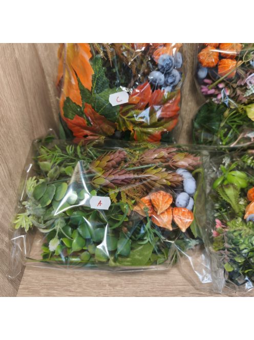 Vegyes csomag zöldekkel kézműves kerámia betűzővel