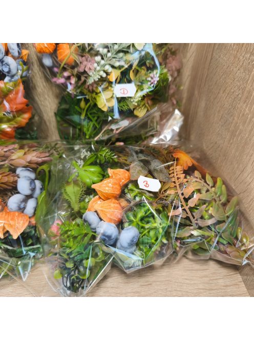 Vegyes csomag zöldekkel kézműves kerámia betűzővel