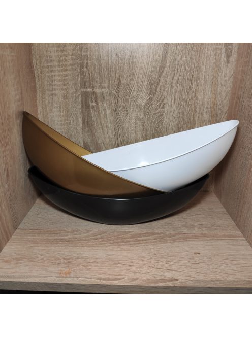 Műanyag tál/csónak ovális alacsony 7*31,5cm 1db több színben