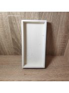 Fa tál fehér 3*20*10cm 1db