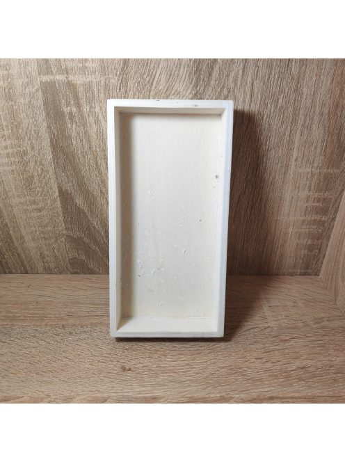 Fa tál fehér 3*20*10cm 1db