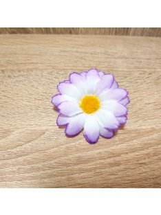 Margaréta virágfej D6cm 1db fehér/lila