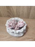 Rattan golyó/ vesszőlabda 3cm 4db-os több színben 