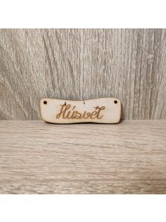   Natúr fa "Húsvét" feliratú hullámos tábla 7cm 1db