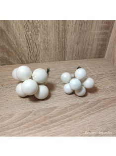 Gyapjú fehér fényes/matt üveg gömb 6dbos két méretben