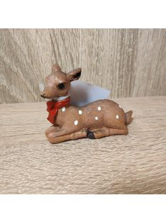 Őzike figura fekvő barna M6cm 1db