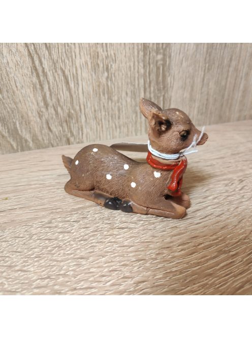 Őzike figura fekvő barna M6cm 1db