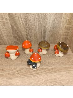 Gomba kerámia 6cm többféle 