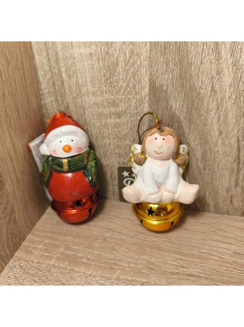 Függő kerámia csengővel 1db 