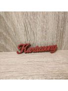 Karácsony felirat 10cm több színben