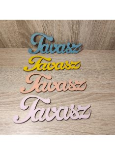 Tavasz felirat fa több színben 15 cm 1db