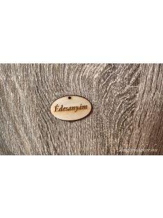 Natúr fa ovál tábla édesanyám 4cm