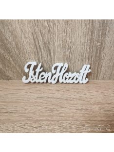 Isten hozott felirat fa fehér 10cm 1db